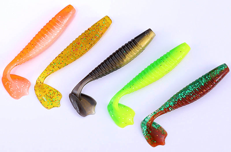 T-Tail Soft Plastic Swimbait, 5.5 or 6.5 cm, 50-Pack – product photo