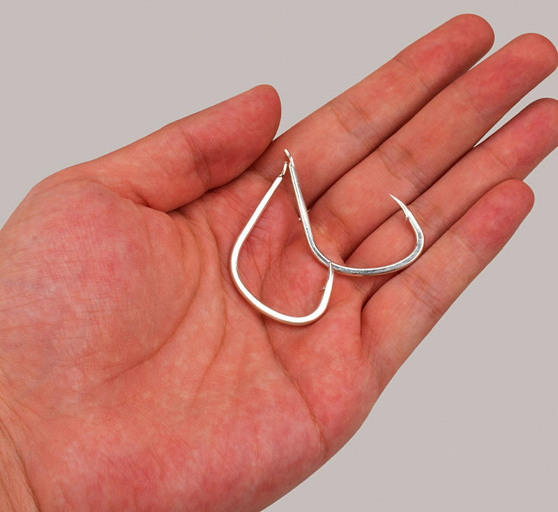 2X Strong Single Hooks, Barbed, High Carbon Steel, 10-Pack – product photo