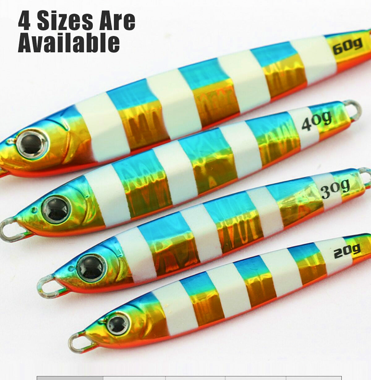 Shore Casting Metal Jig, 20–80 g (0.7–2.8 oz) – product photo