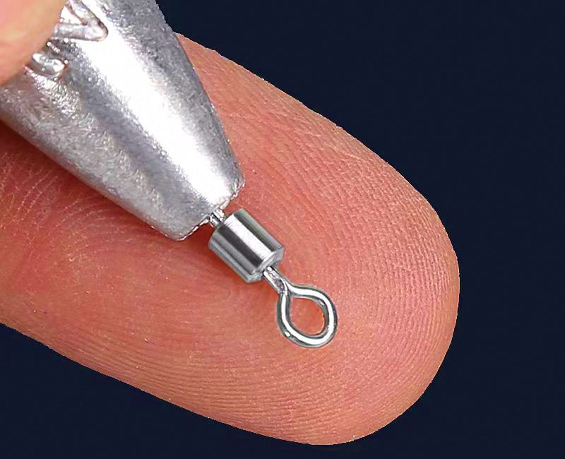 Lead Fishing Sinkers, 50 Pack – Teardrop, Cylinder, Ball – product photo