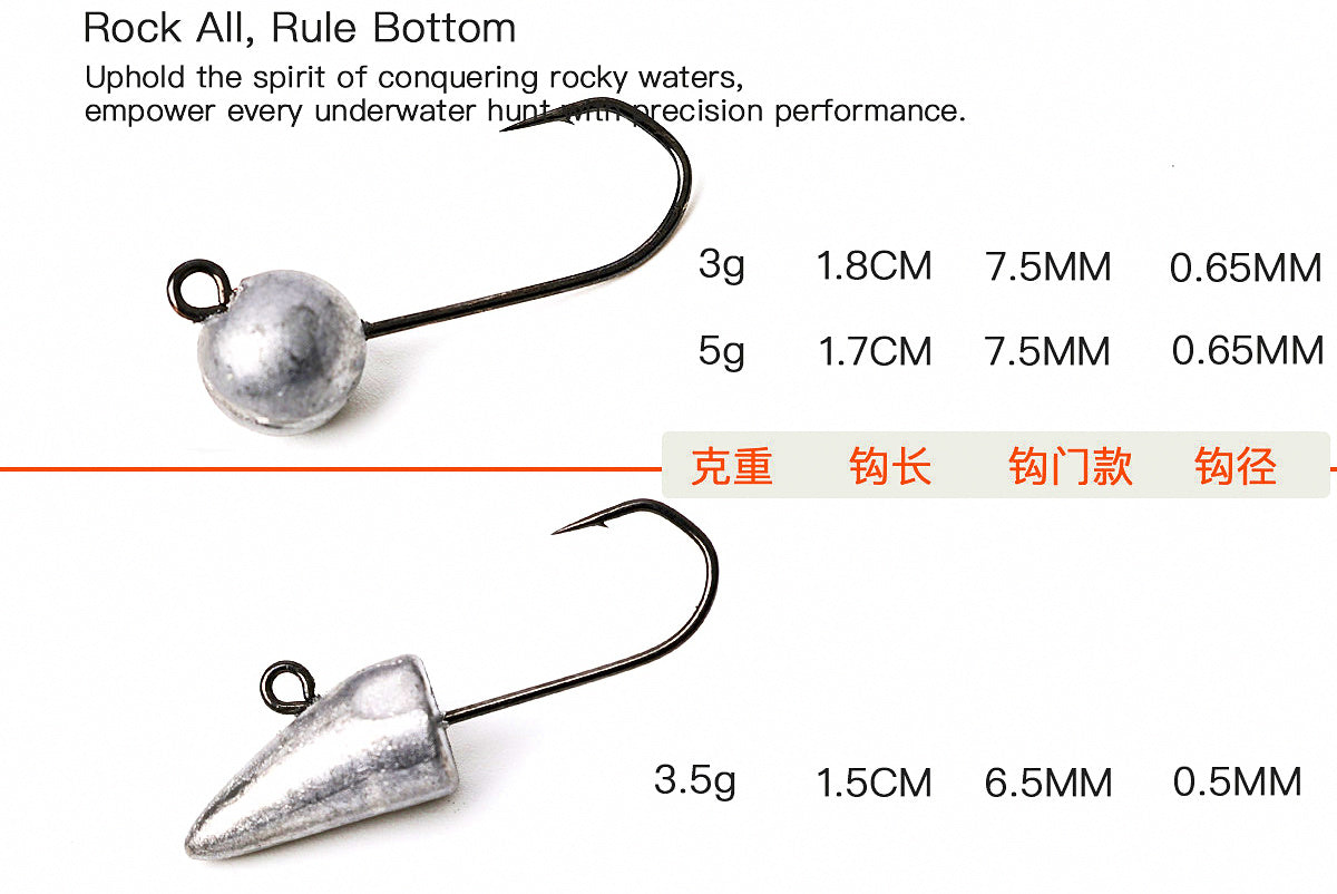 Micro Soft Lure with Barbed Hook, 3–5 g (0.11–0.18 oz) – product photo