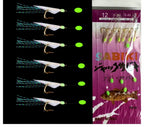 Fish Skin & Rubber Skin String Hooks, Barbed, Sizes 4–20 – product photo