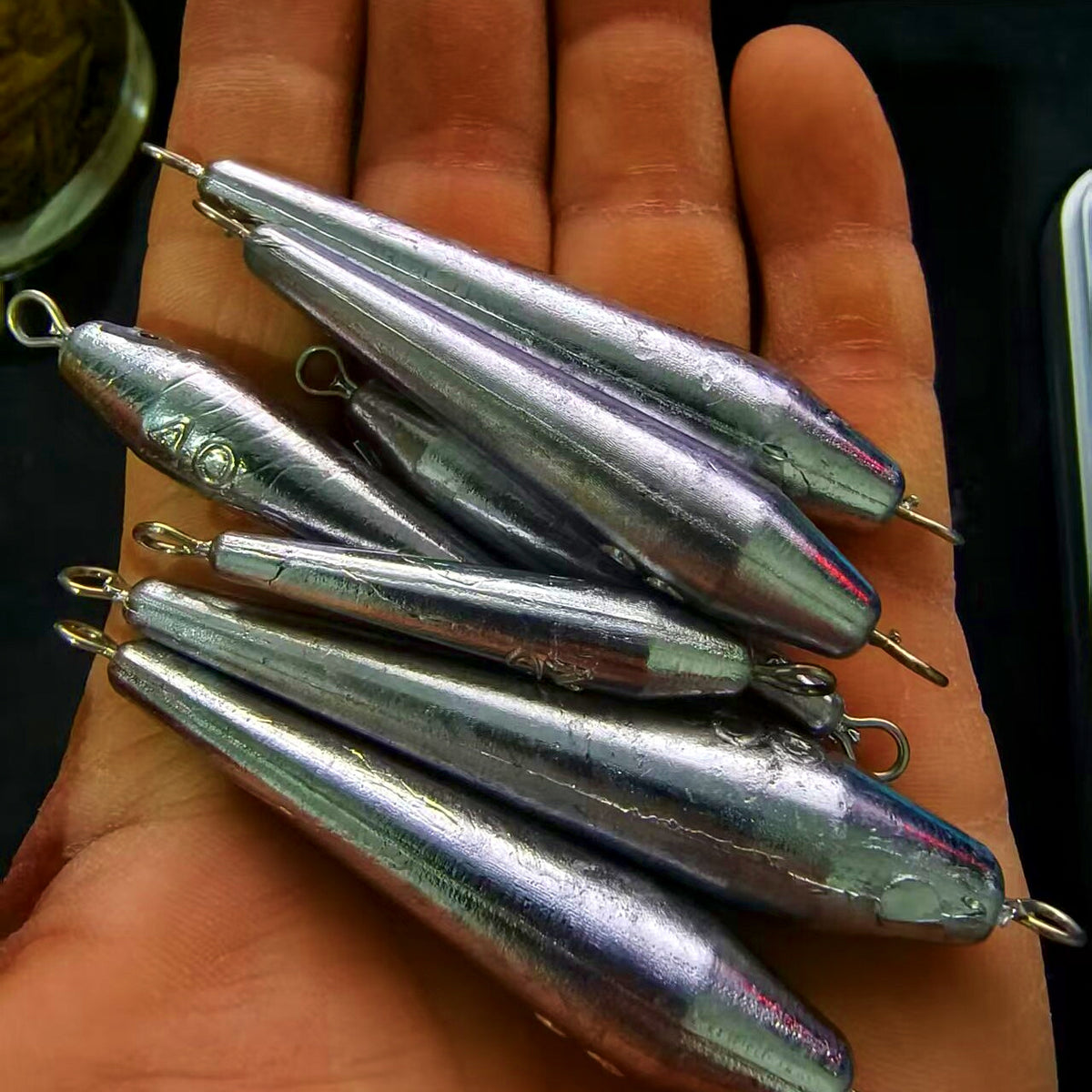 Double-Ring Long Lead Sinkers, 0.7–3.5 oz (20–100 g) – product photo