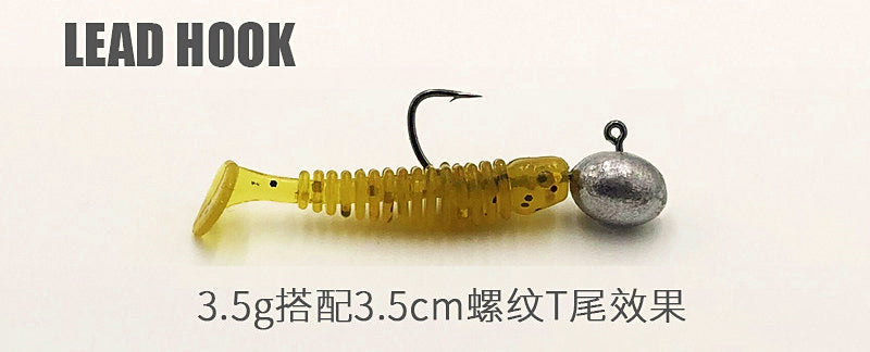 Micro T-Tail Soft Plastic Grub, 3.5 cm (1.4 in) – product photo