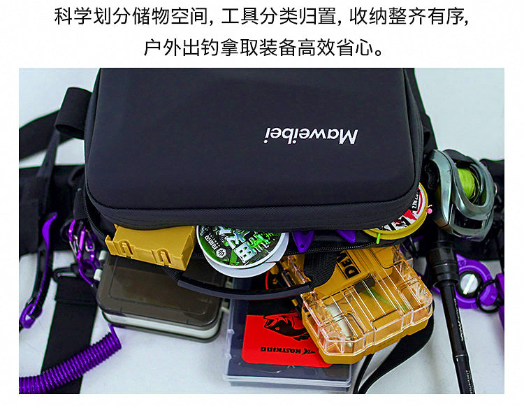 Waterproof Fishing Lure Bag, Waist/Crossbody/Backpack – product photo