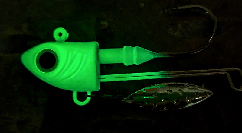 Lead Head Jig with Spinner Blade & Treble Hook, 10–40 g – product photo