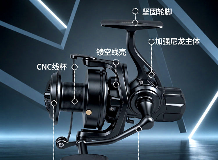 All-Metal Spinning Reel for Saltwater, 8000–14000 Series – product photo