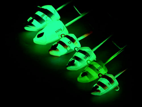 Glow Hairtail Jig with Double Hooks, 50–250 g (1.8–8.8 oz) – product photo