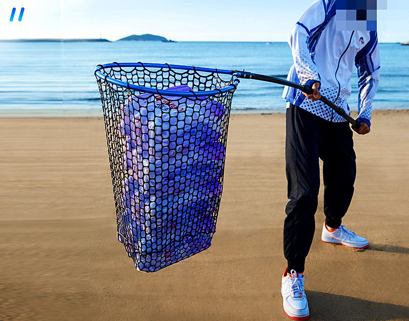Folding Silicone Landing Net, Hand Net, 35–50 Size Options – product photo