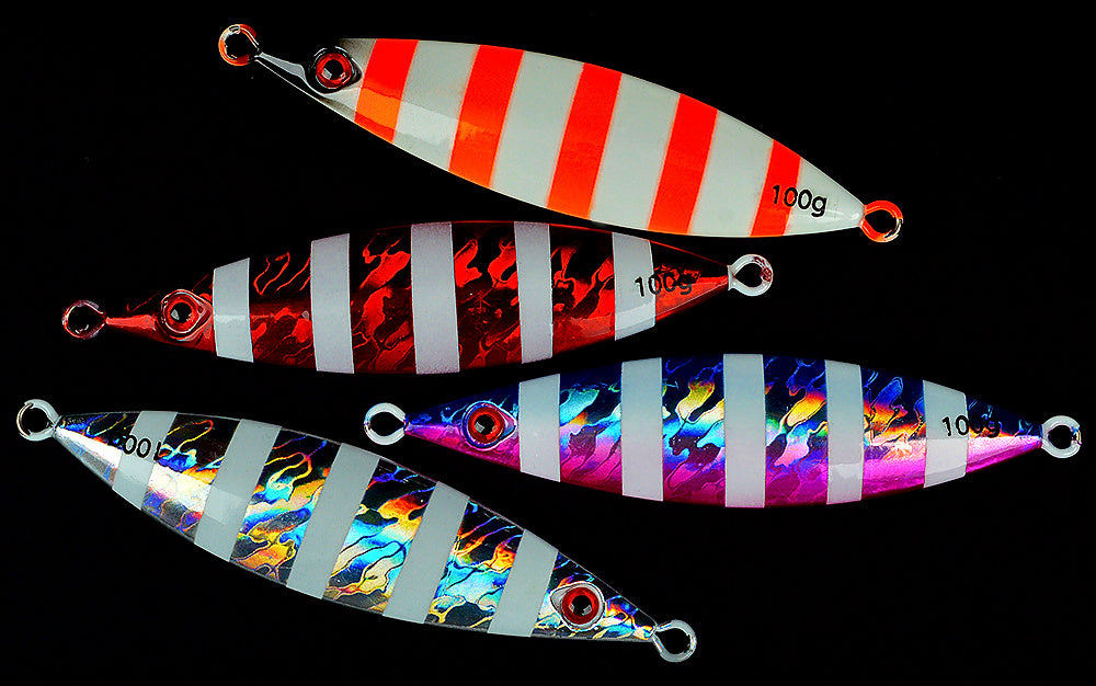 Glow Slow Pitch Jig with 3D Eyes, 60–200 g (2.1–7.1 oz) – product photo