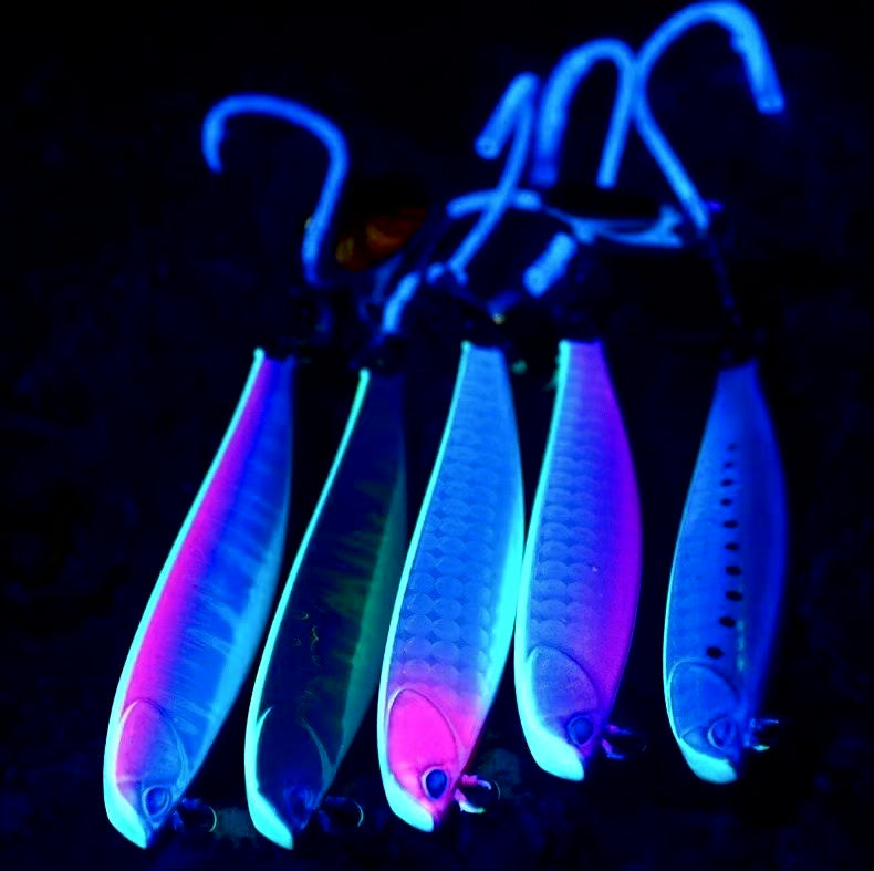Small Fat Metal Jig, 40–100 g (1.4–3.5 oz), UV Glow Colors – product photo