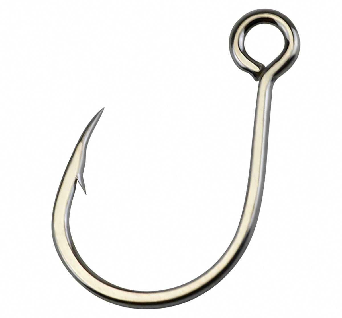 Tin-Plated Single Lure Hook with Ring, Sizes 10 to 4/0 – product photo