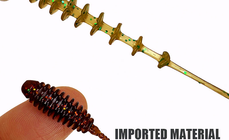 Micro Ribbed Soft Plastic Bait, 3.5 cm (1.4 in), 20 Pack – product photo
