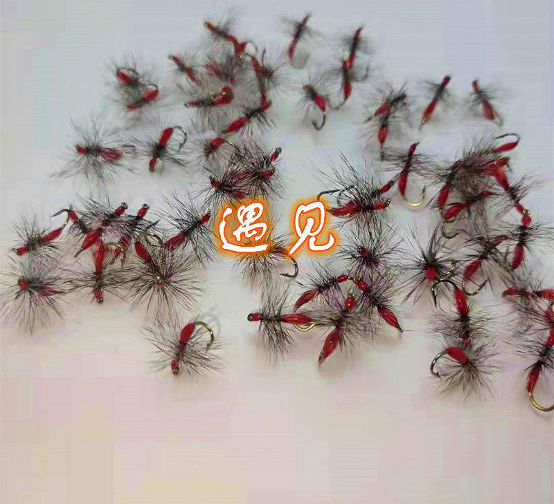 Red Ant Fly with Barbed Hook, Sizes 8–18, 5/10/20 Pack – product photo
