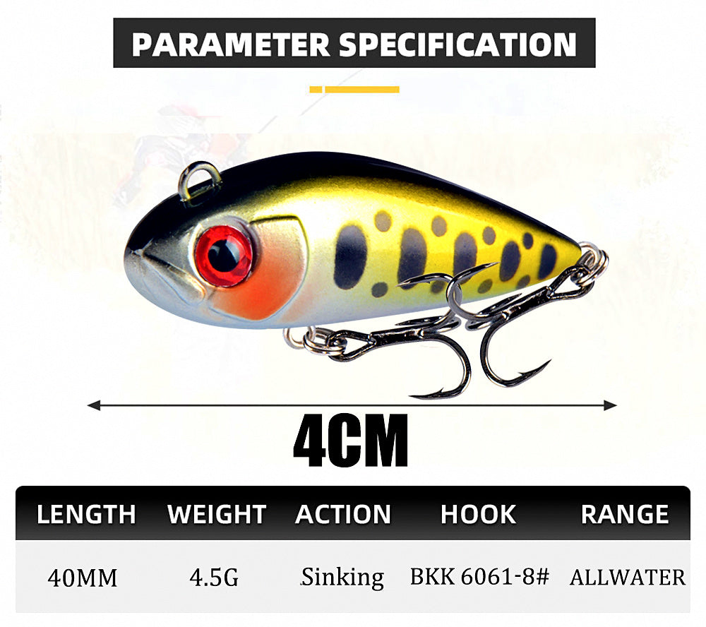 Sinking Pencil Lure with Rattle, 4 cm (1.6 in), 4.5 g (0.16 oz) – product photo