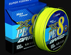 8-Strand & 4-Strand PE Braided Fishing Line, 100 m (109 yd) – product photo