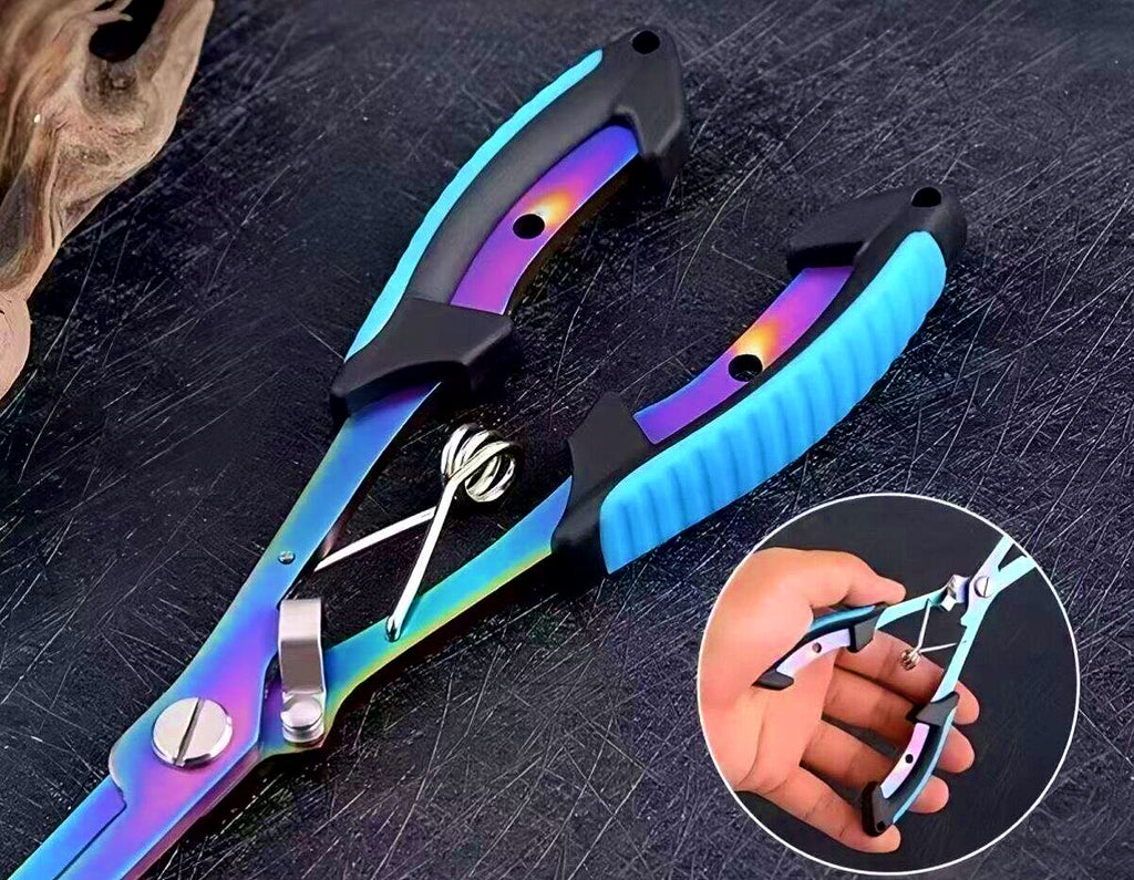 Stainless Steel Fishing Pliers with Line Cutter & Hook Remover – product photo