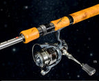 Telescopic Carbon Lure Rod, 6-Piece, 1.80–2.10 m (5'11"–6'11") – product photo
