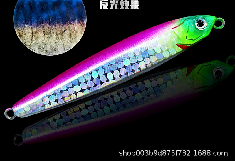 Sinking Pencil Lure, 10–24 g (0.4–0.8 oz), Black Steel Hooks – product photo