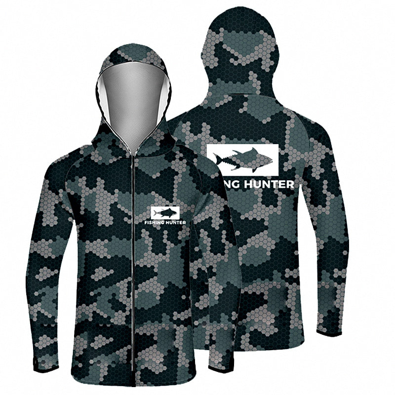 Men's UPF 50+ Fishing Sun Shirt, Ice Silk or Mesh, S-4XL – product photo