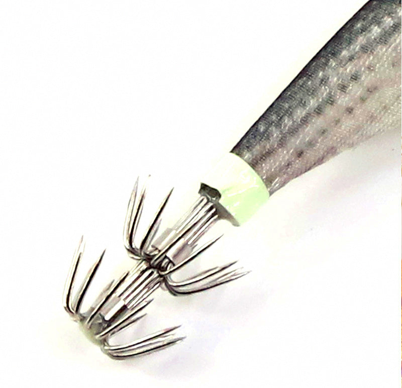 Glow Wood Shrimp Squid Jig, 1.5–3.5 in, 8–19 g (0.3–0.7 oz) – product photo