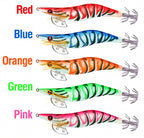 Glow Wood Shrimp Squid Jig, Sizes 2.0 / 2.5 / 3.0 – product photo