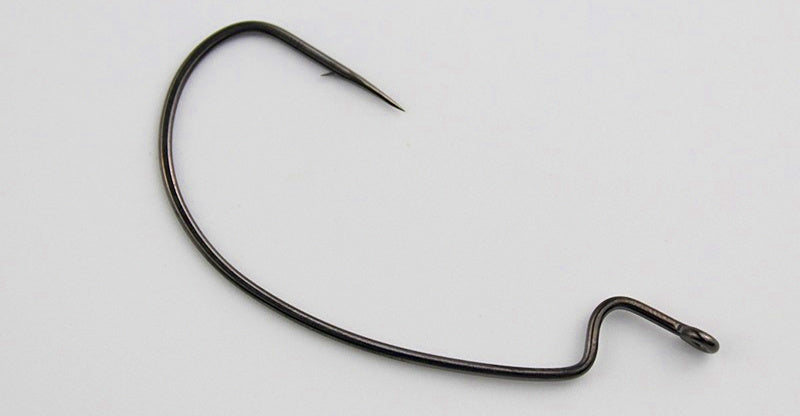 Offset Worm Hook, High Carbon Steel, Sizes 10–4/0 – product photo