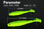 T-Tail Soft Swimbait, Silicone, 8 cm & 10 cm (3.1 & 3.9 in) – product photo