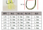 Glow Slow Pitch Double Assist Hook Set, Barbed, 1/0–3/0 – product photo