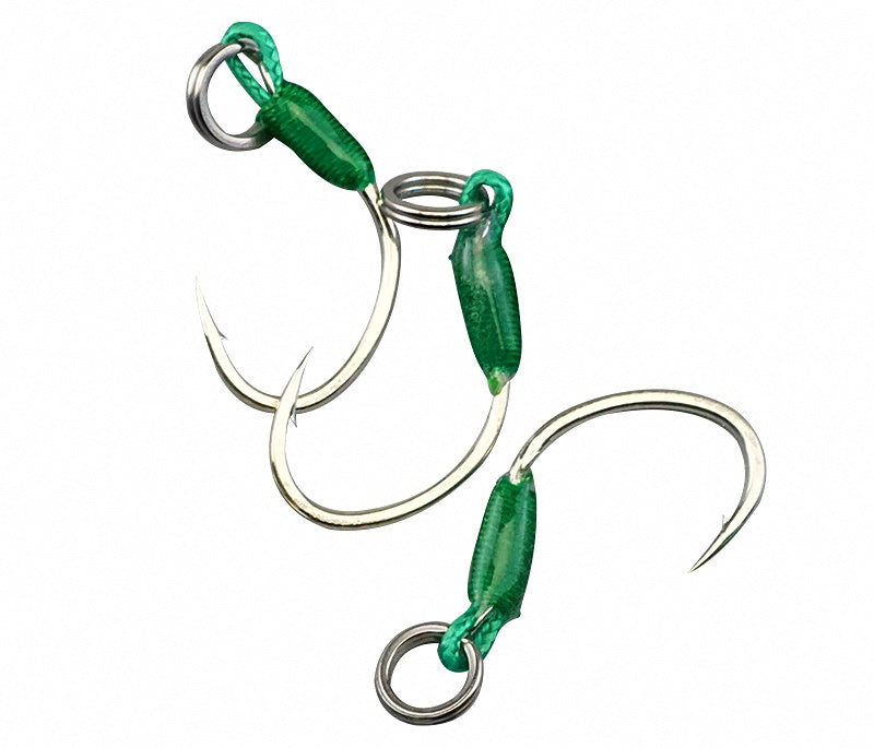 Barbed Jig Assist Hooks, Fully Thread-Wrapped, 5 Pack – product photo