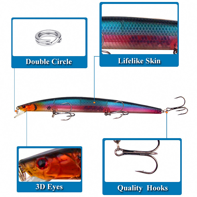 Floating Minnow Lure, 18.6 cm (7.3 in), 24 g (0.85 oz) – product photo