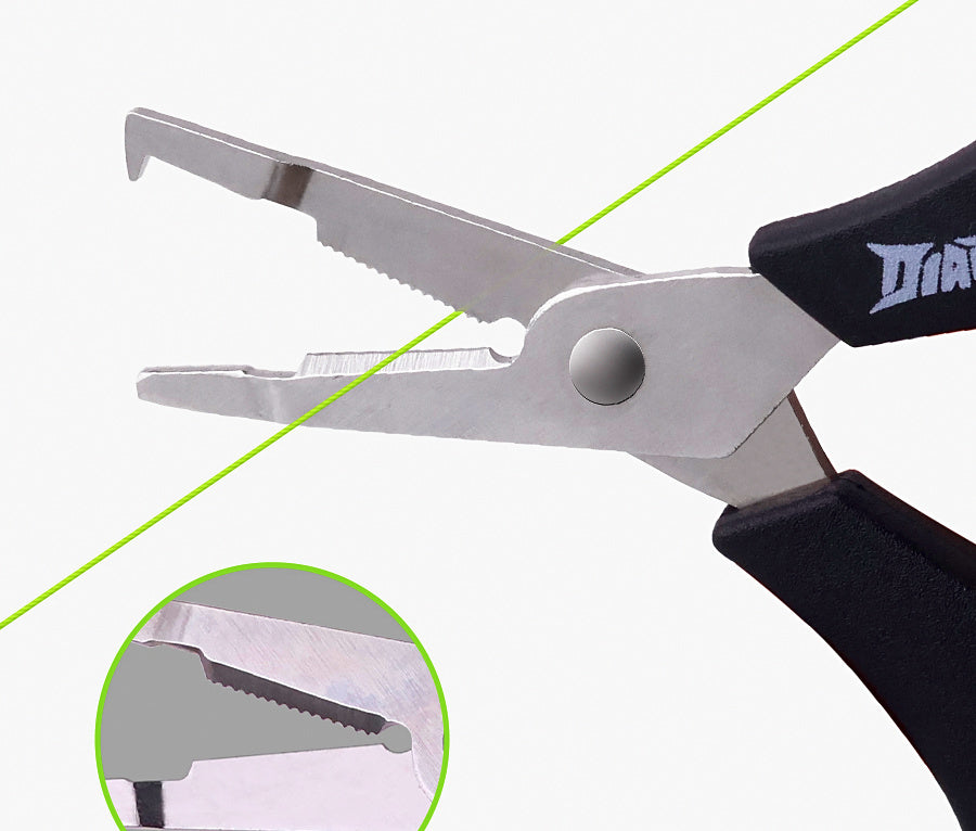 Fishing Scissor Pliers, Split Ring Opener & Braid Cutter – product photo