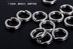 Flattened Stainless Steel Split Rings, Sizes #1–#6 – product photo