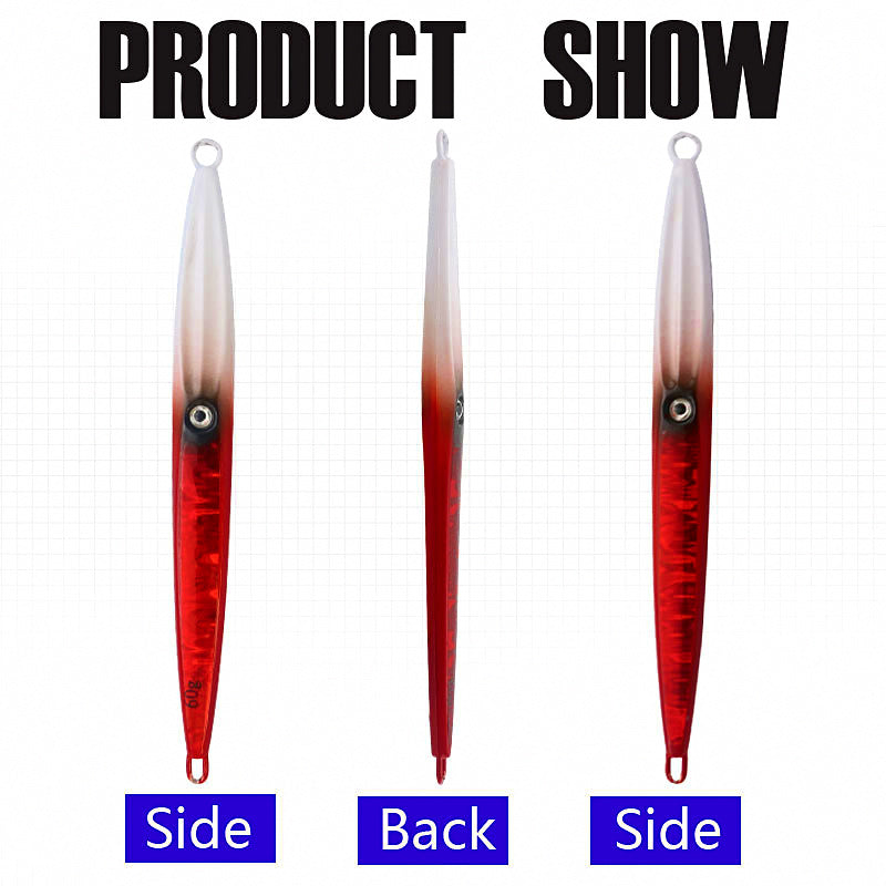 Saltwater Slow Pitch Metal Jig, 40–500 g (1.4–17.6 oz) – product photo