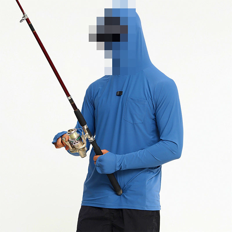 Men's Quick-Dry Sun Protection Fishing Shirt, Lightweight Mesh – product photo