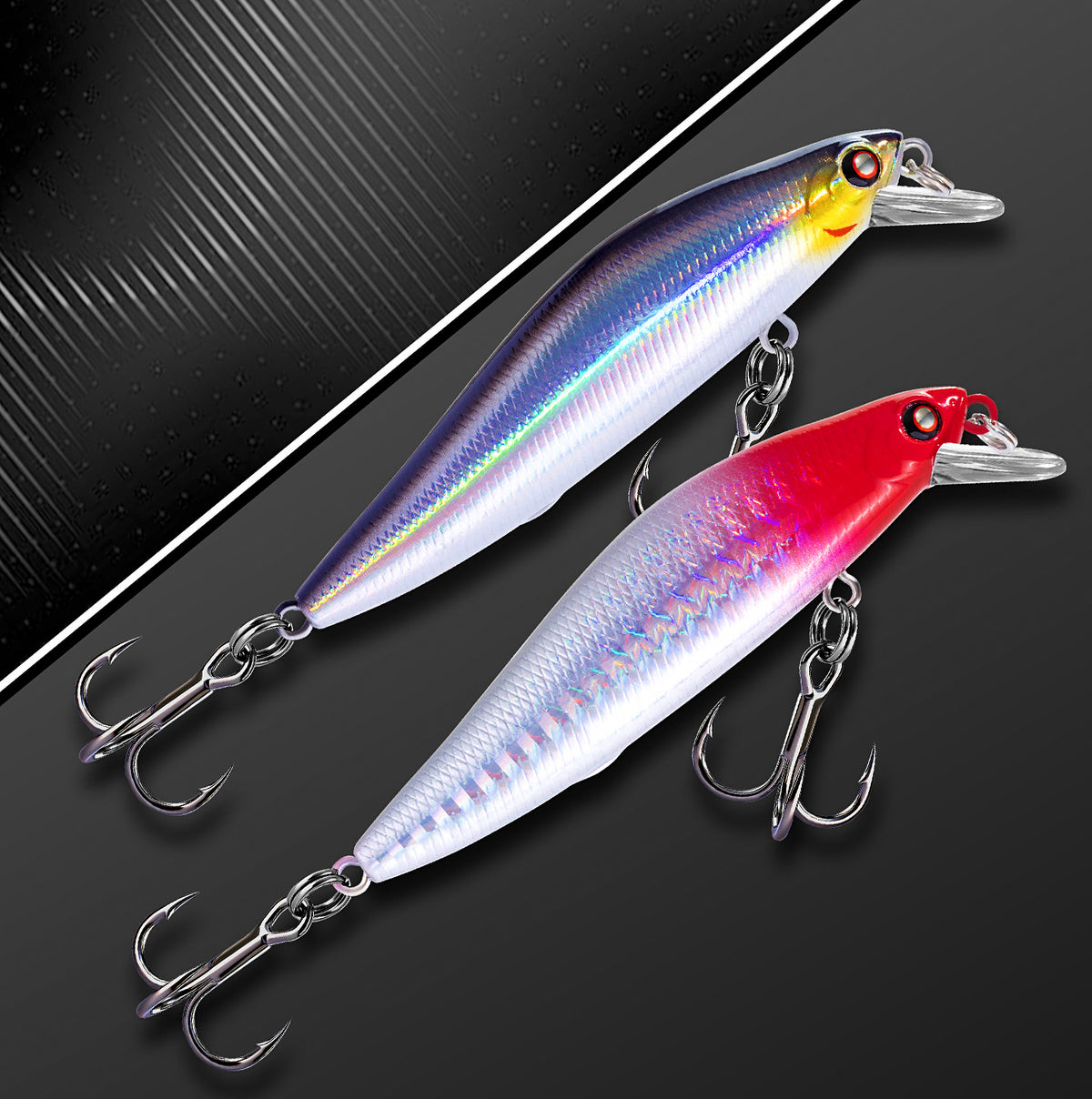 Sinking Minnow Lure, 5–18 g (0.18–0.63 oz)