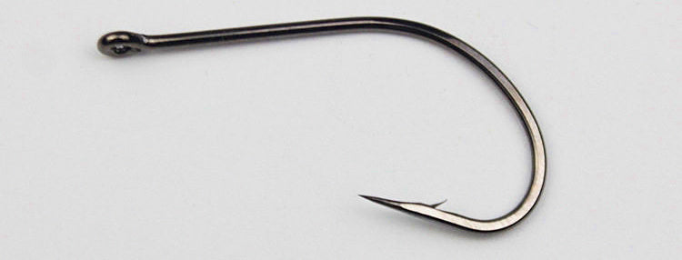 Barbed Long Shank Offset Eyed Hooks, Bulk Pack – product photo