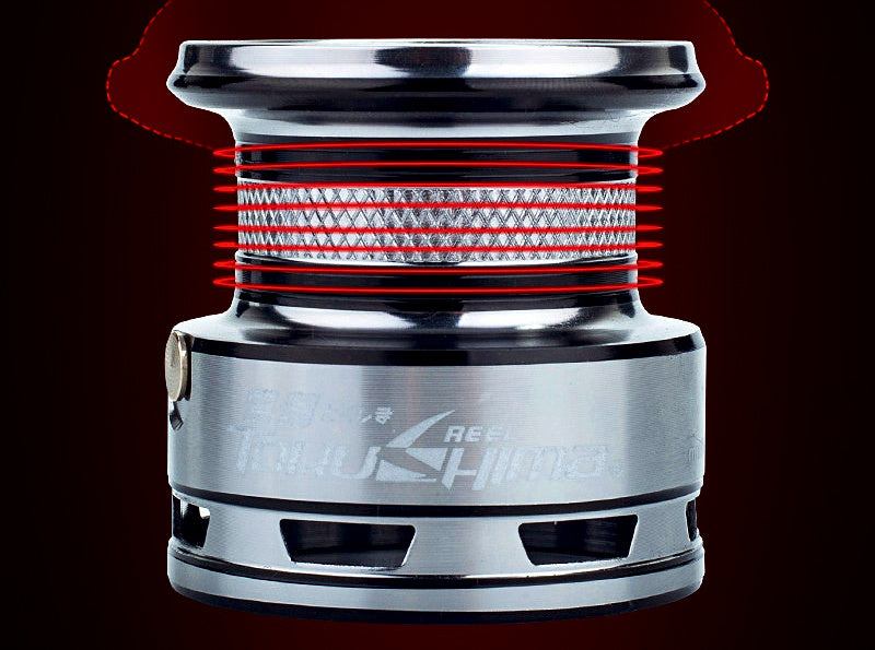 Front Drag Spinning Reel, Shallow Spool, 10 Bearings, 5.2:1 – product photo