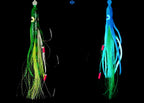 Squid Beak Hook Rig, 3-Hook Set, UV Glow, 6/0 & 8/0 – product photo