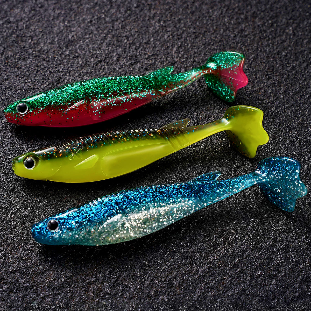Paddle Tail Swimbait Soft Bait, 5-Pack, Sinking or Floating – product photo