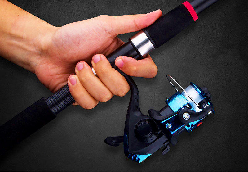 Extra-Stiff Fiberglass Rod and Reel Combo, 2 Sets + Bag – product photo