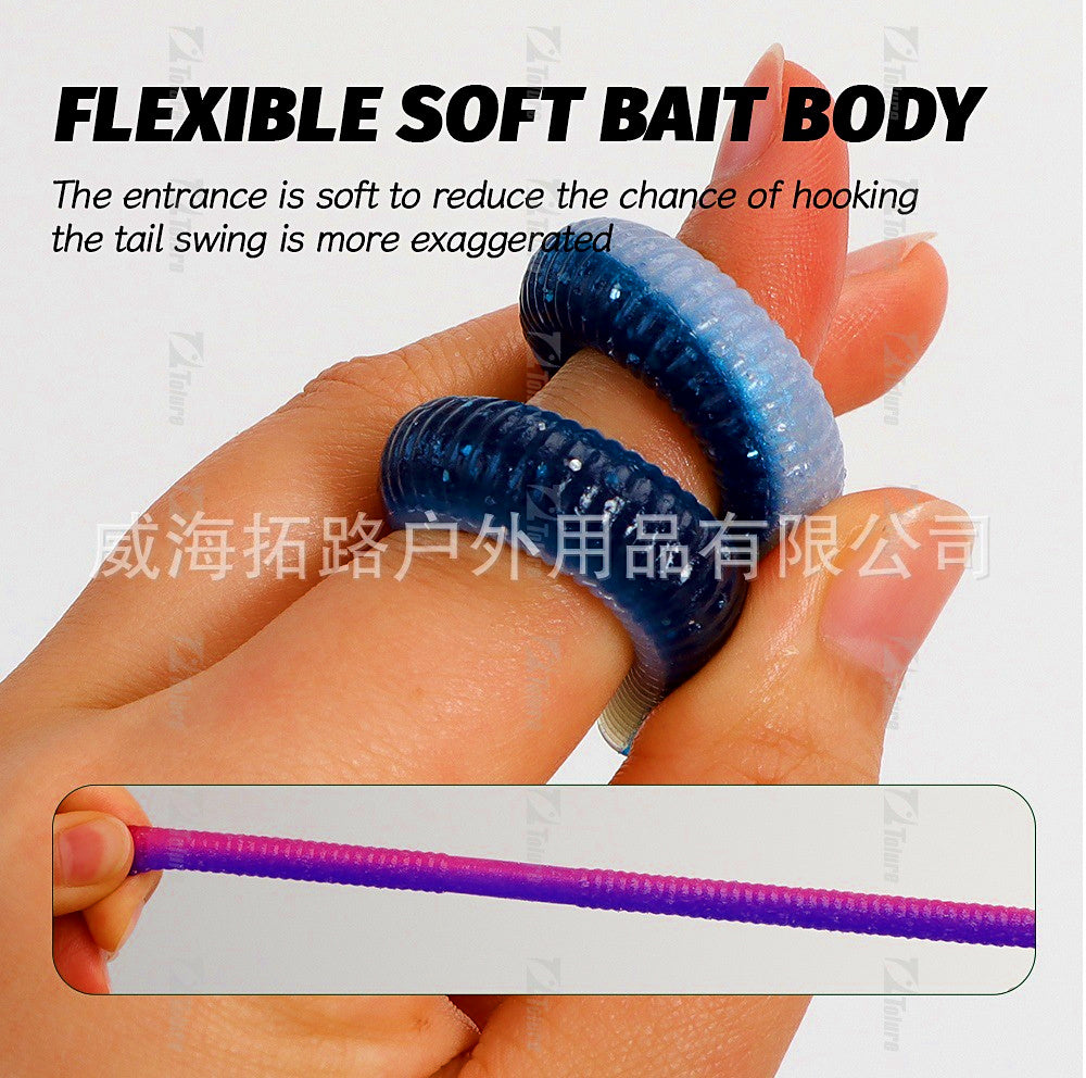 Soft Plastic Worm Bait, 14 cm 10 g (0.35 oz), 10 Pack – product photo