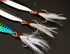 Casting Metal Jig with Feather Hook, 7–18 g (0.25–0.63 oz) – product photo