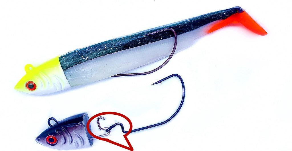 Jighead Paddle Tail Soft Swimbait, 2 Pack, 15 g or 30 g – product photo