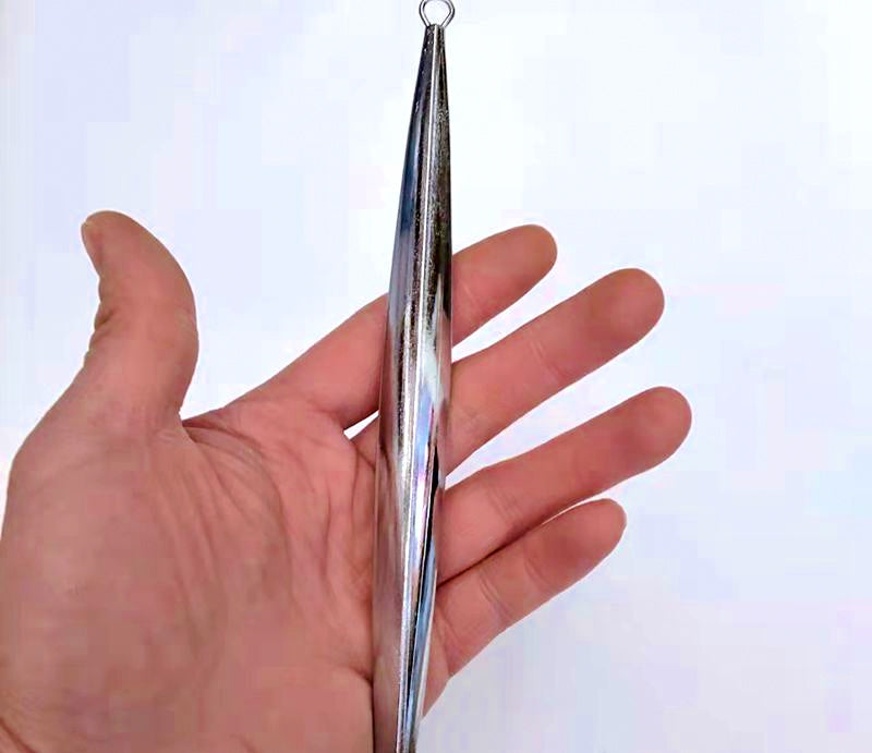 Chrome Silver Metal Jig, 60–500 g (2.1–17.6 oz) – product photo