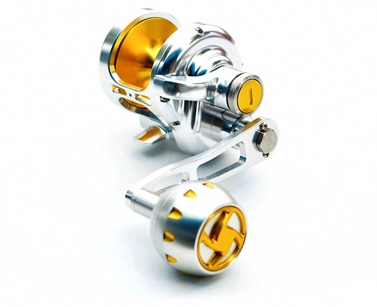 Saltwater Conventional Reel, 4.9:1, 11 Bearings, Aluminum – product photo