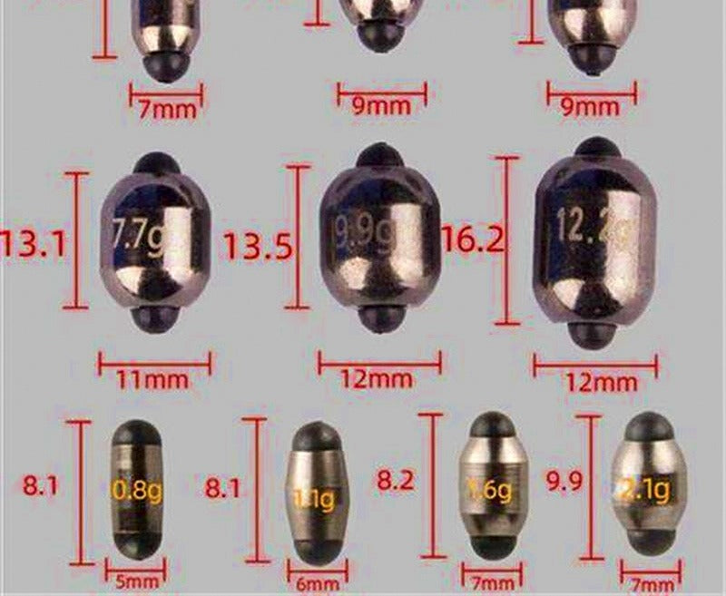 Open-Style Split Shot Sinkers, 0.03–0.43 oz (0.8–12.2 g) – product photo