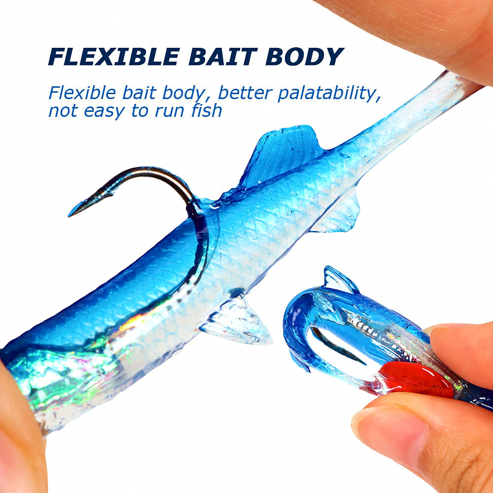 Soft Swimbait with Weighted Jig Head Hook, 6 g (0.2 oz) 8 cm – product photo