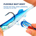 Soft Swimbait with Weighted Jig Head Hook, 6 g (0.2 oz) 8 cm – product photo