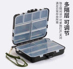 Clear Compartment Tackle Box, 9 or 12 Grid Lure Storage – product photo